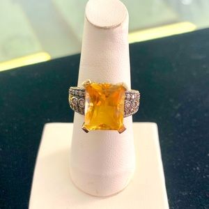 ♥️ Le Vian Citrine and Chocolate Diamond Ring